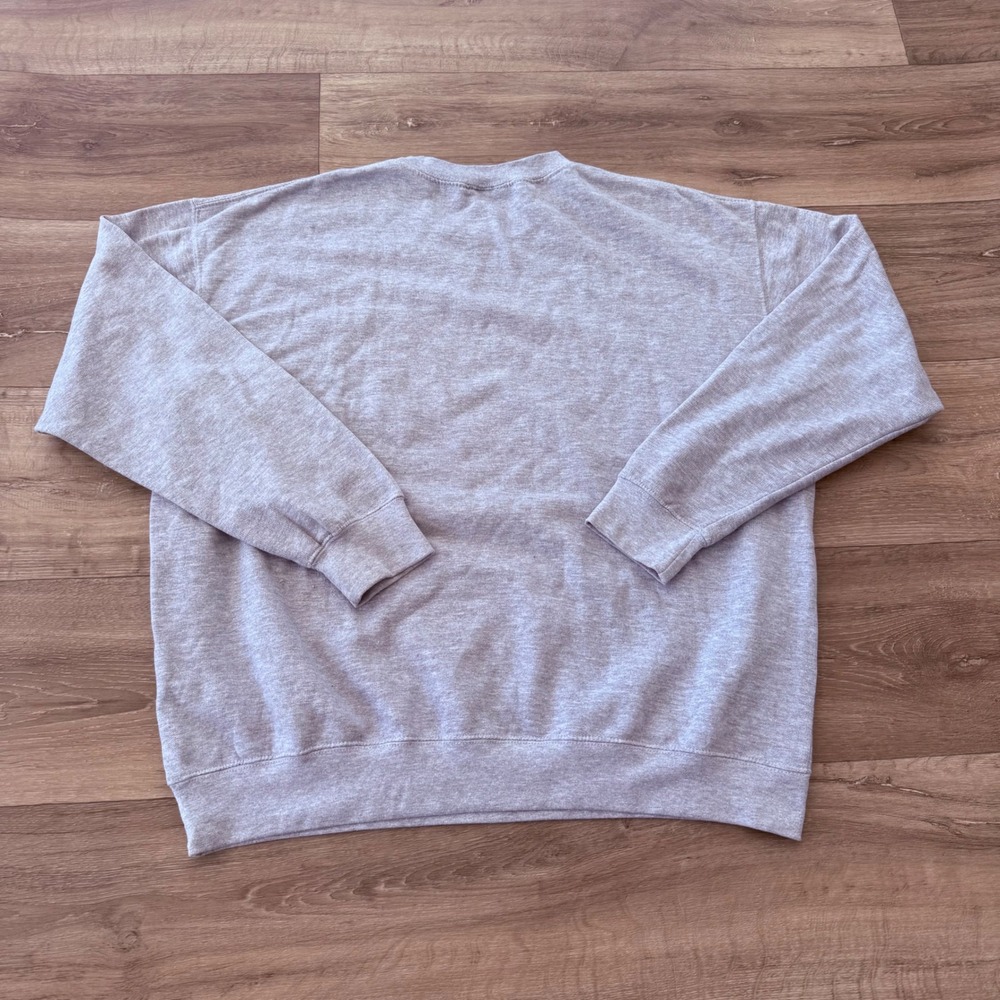 Prairie Mountain Mens Alaska The Last Frontier Bear nature Sweatshirt Grey XL - Picture 6 of 7